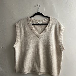H&M Cream Knit Vest